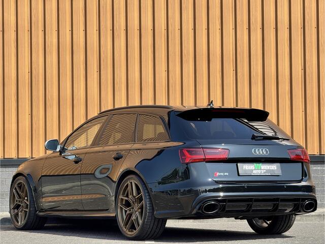 Audi RS6 4.0 TFSI Quattro Performance Pro Line Plus | 605 PK! | Keramische Remmen | Panoramadak | Leder | Apple Carplay | Android Auto | Adaptieve Cruise Control | Dodehoek Sensor | Lane Assist | Bose | 360° Graden Camera |