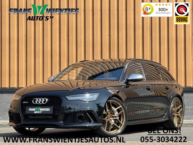 Audi RS6 A6 Avant 4.0 TFSI quattro performance Pro Line Plus | 605 PK! | Keramische Remmen | Panoramadak | Leder | Apple Carplay | Android Auto | Adaptieve Cruise Control | Dodehoek Sensor | Lane Assist | Bose | 360° Graden Camera |
