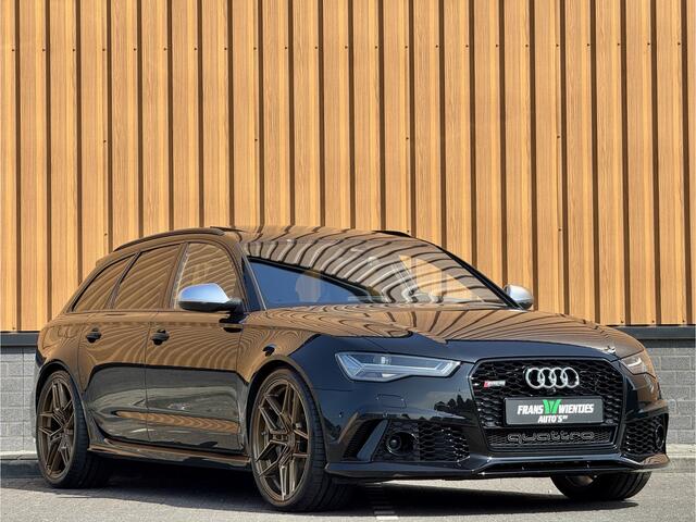 Audi RS6 A6 Avant 4.0 TFSI quattro performance Pro Line Plus | 605 PK! | Keramische Remmen | Panoramadak | Leder | Apple Carplay | Android Auto | Adaptieve Cruise Control | Dodehoek Sensor | Lane Assist | Bose | 360° Graden Camera |