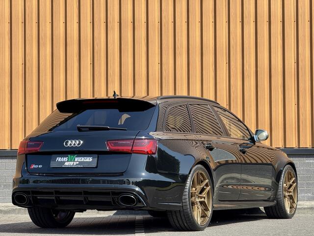 Audi RS6 A6 Avant 4.0 TFSI quattro performance Pro Line Plus | 605 PK! | Keramische Remmen | Panoramadak | Leder | Apple Carplay | Android Auto | Adaptieve Cruise Control | Dodehoek Sensor | Lane Assist | Bose | 360° Graden Camera |