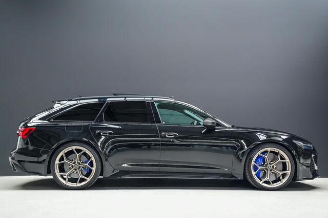 Audi RS6 Avant 600pk TFSI quattro |B&O Advanced|dynamic plus pakket|carbon pakket|luchtvering|keramisch|panoramadak|dynamic steering|HUD|BLIS|stoelventilatie|matrix LED|