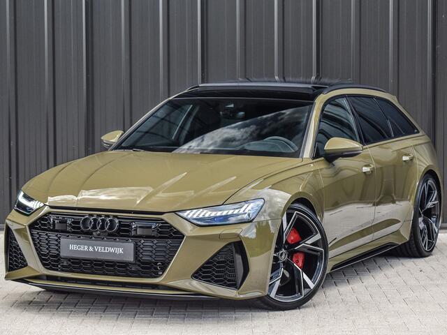 Audi RS6 A6 Avant TFSI QUATTRO | DYNAMIC PACK | B&O SOUND | RS-SPORTUITLAAT | DESIGN PACK | PANORAMADAK | HEAD-UP | SPORT-DIFFERENTIEEL | MATRIX-LED + LASER | AUDI EXCLUSIVE LAK | RS-SPORTSTOELEN + VENTILATIE | COMFORT AIRCO 4 ZONE | 4-WHEEL STEERING | ASSISTENT T