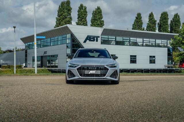 Audi RS6 Avant 4.0 TFSI ABT ABT HR22 Glossy Black | Audi Exclusive | Carbon optiek | Dynamic plus | Keramische remmen | Design pakket rood | Alcantara hemel | Panorama dak | Assistentiepakket plus B&O Premium audio | Carbon spiegels | Carnon interieur | HD Matrix 