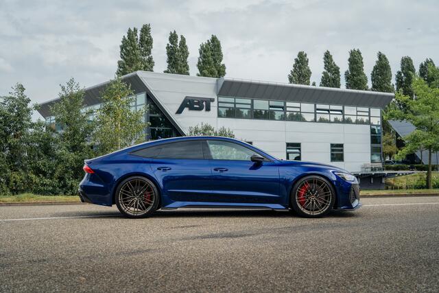 Audi RS7 Sportback ABT RS7-S ABT HR22 matt racing gold | Akrapovic | Audi Exclusive | Carbon optiek | B&O Advanced | Dynamic plus | design pakket rood | alcantara hemel | Carbon interieur | akoestische voorruit