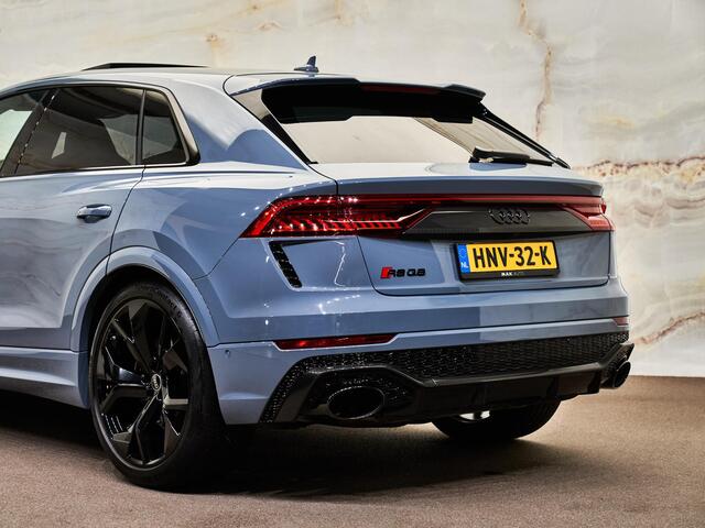 Audi RSQ8 4.0 TFSI Quattro, Dynamic+, pano, ceramic, carbon extr., B&O adv., tr. haak, nachtzicht, standkachel, ACC, softclose, HUD, NP286k