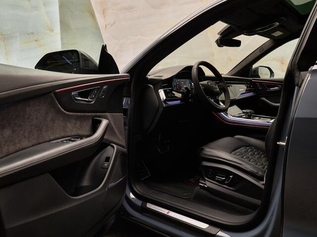 Audi RSQ8 4.0 TFSI Quattro, Dynamic+, pano, ceramic, carbon extr., B&O adv., tr. haak, nachtzicht, standkachel, ACC, softclose, HUD, NP286k