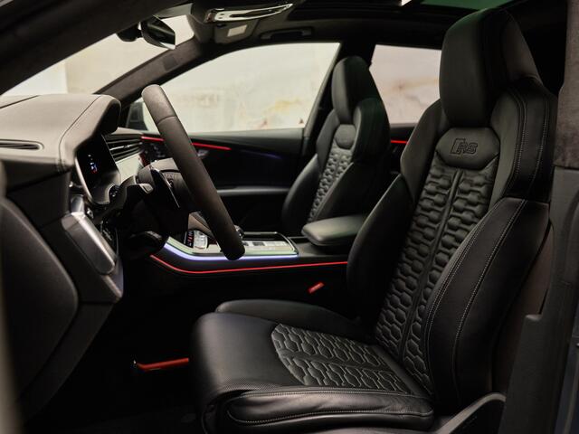 Audi RSQ8 4.0 TFSI Quattro, Dynamic+, pano, ceramic, carbon extr., B&O adv., tr. haak, nachtzicht, standkachel, ACC, softclose, HUD, NP286k