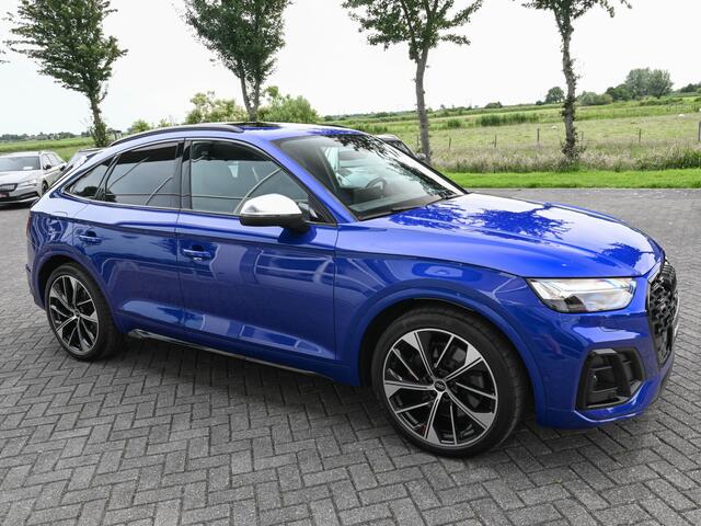 Audi SQ5 Sportback 3.0TDI 342 pk Quattro Ultra Blauw Luchtvering Pano Carbon 360Cam B&O Sfeerverl Trekh.