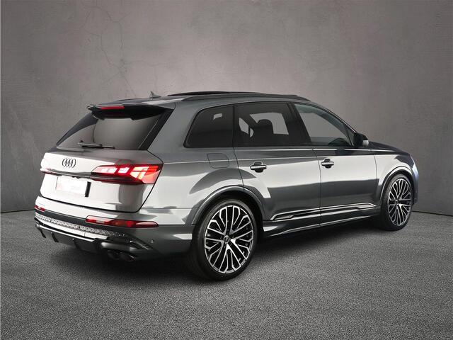 Audi SQ7 507pk 7p | Pano | B&O | Adv. Onderstel | Laser | 360Cam | Keyless | 22 inch | Leder | 4-wiel best. | 7 Persoons | Trekhaak |