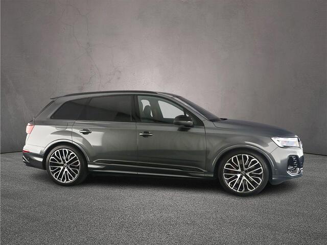 Audi SQ7 4.0 TFSI 507PK quattro 7p | Trekhaak | Pano | Derde zitrij | Headup | B&O | 4-Wiel | Rood-Stiksel | HD-Matrix | ACC | 360 Camera |