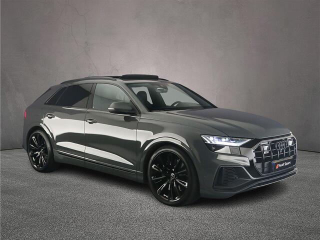 Audi SQ8 quattro | Pano | B&O | Carbon | Audi Exclusive | Head Up | Massage\Ventilatie | 360Cam | 23 inch | Trekhaak | Alcantara dakhemel | HD-Martix | Keyless | Nimbusgrijs