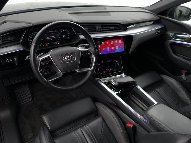 Audi e-tron 55 quattro Business edition Plus 95 kWh 2x Laadpoort, Panoramadak, Memory, Carplay, Leder Sport Interieur, Sfeerverlichting