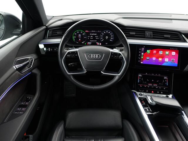 Audi e-tron 55 quattro Business edition Plus 95 kWh 2x Laadpoort, Panoramadak, Memory, Carplay, Leder Sport Interieur, Sfeerverlichting