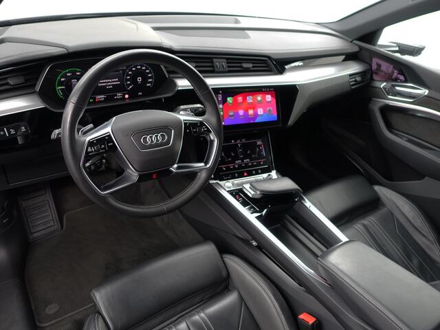 Audi e-tron e-tron 55 quattro S advanced 95 kWh Bang Olufsen, Camera Spiegels, 360 Camera, Sfeerverlichting, Luchtvering