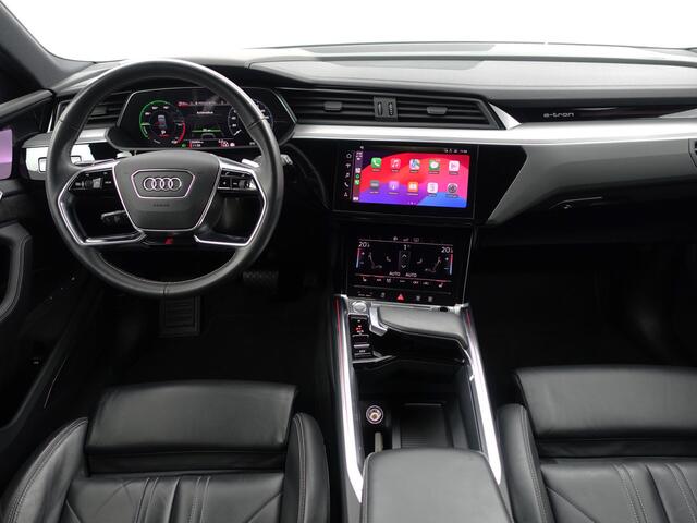 Audi e-tron e-tron 55 quattro S advanced 95 kWh Bang Olufsen, Camera Spiegels, 360 Camera, Sfeerverlichting, Luchtvering