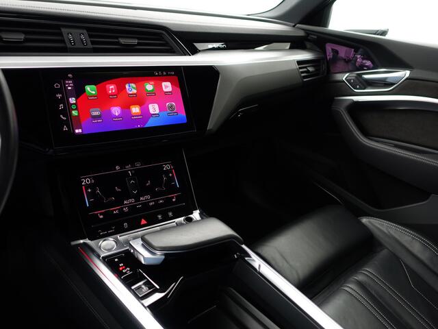 Audi e-tron e-tron 55 quattro S advanced 95 kWh Bang Olufsen, Camera Spiegels, 360 Camera, Sfeerverlichting, Luchtvering