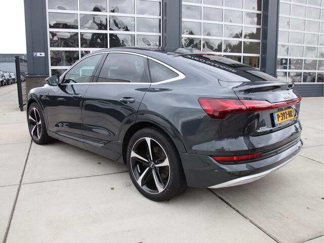 Audi e-tron Sportback 55 quattro Advanced ed. Plus 95 kWh Leder, 1e eig, NL auto, 23 inch RSQ8, NIEUW!! Zomer aanbieding!