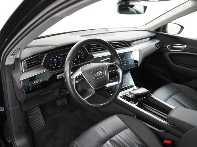 Audi e-tron 50 Quattro Launch Edition Plus 71kWh Leder Panoramadak Adap.Cruise Android Auto Wireless Apple Carplay Navi Ecc Luchtvering Memory Stoelverwarming Led Elek.Achterklep Keyless 1e Eigenaar Origineel Nederlandse Auto