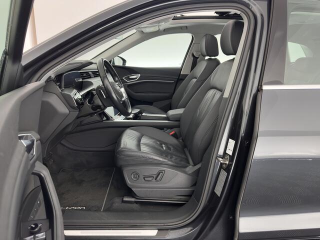 Audi e-tron E-tron 50 Quattro Launch edition plus 71 kWh [ 3-Fase ] {SOH-96%} (INCL-BTW) *PANO | LUXURY-LEATHER | ADAPTIVE-CRUISE | FULL-LED | DIGI-COCKPIT | KEYLESS | MEMORY-PACK | CAMERA | NAVI-FULLMAP | SHIFT-PADDLES | COMFORT-SEATS | 20''ALU*