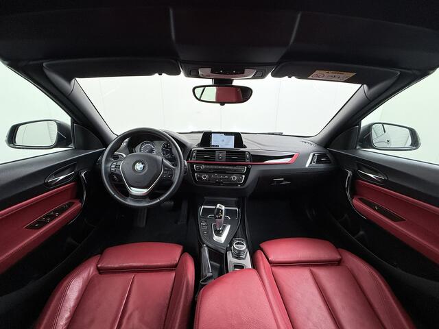 BMW 2-SERIE Cabrio 218I 136pk AUT-8 Leer+Verwarmd Navi Connected-Drive Ecc Cruise Control Pdc High Executive Sport Led Bluetooth Licht-Regensensor Sportstoelen WiFi v.b 46.000 nieuw
