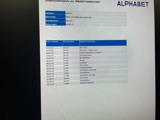 BMW 2-SERIE GRAN TOURER 216i High Executive 7 Persoons - Camera, Leer, Stoelverw.