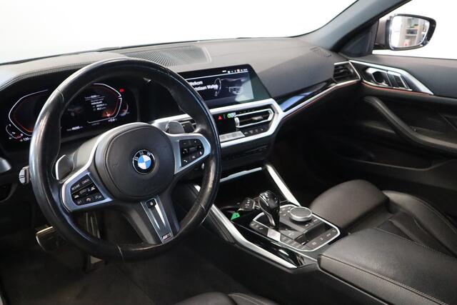 BMW 4-SERIE Cabrio M440i xDrive High Executive 374 PK Navigatie 360Camera Volleder Apple carplay 19LMV Head up
