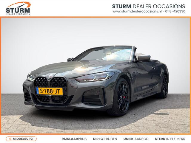 BMW 4-SERIE Cabrio M440i xDrive High Executive M Sport Pro NL-Auto NP. ¤121.000! | Trekhaak Uitklapbaar | Nekverwarming | 360° Camera | Individual Interieur | Head-Up Display | Rijklaarprijs!