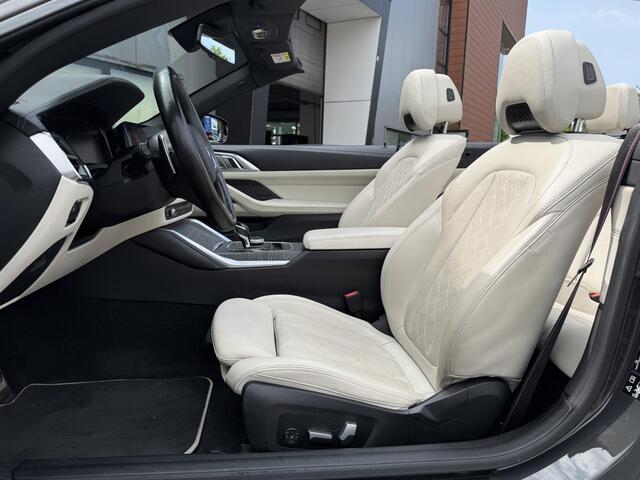 BMW 4-SERIE Cabrio M440i xDrive High Executive M Sport Pro NL-Auto NP. ¤121.000! | Trekhaak Uitklapbaar | Nekverwarming | 360° Camera | Individual Interieur | Head-Up Display | Rijklaarprijs!
