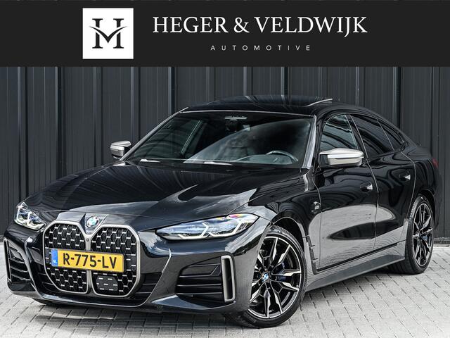 BMW 4-SERIE Gran Coupé M440i xDrive HIGH EXECUTIVE | M-SPORT PAKKET | SHADOW LINE | COMFORT ACCESS | MEMORY SEATS | HEAD-UP DISPLAY | ADAPTIVE CRUISE | VIRTUAL COCKPIT | STOEL - EN STUURVERWARMING | ACHTERBANK VERWARMING | EL. TREKHAAK