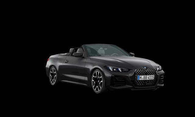 BMW 4-SERIE Cabrio 420i M Sport Pro, NL-auto, 1e eig., Sonderlackierung, Forzen, Merino, H/K, HUD, Adap-LED, keyless, 19", NP95k