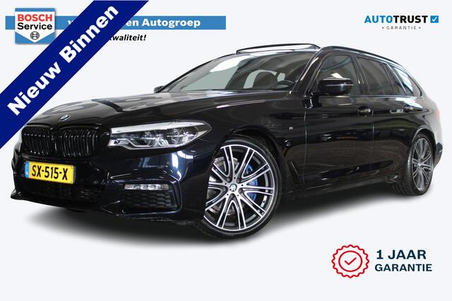 BMW 5-SERIE Touring 530i High Executive M-sport | Incl. 12 maanden garantie | 100% onderhouden | Memory-seats | Parkeercamera | Standkachel | Head-up display | Elektrisch uitklapbare trekhaak | Stoelverwarming | Climate control |