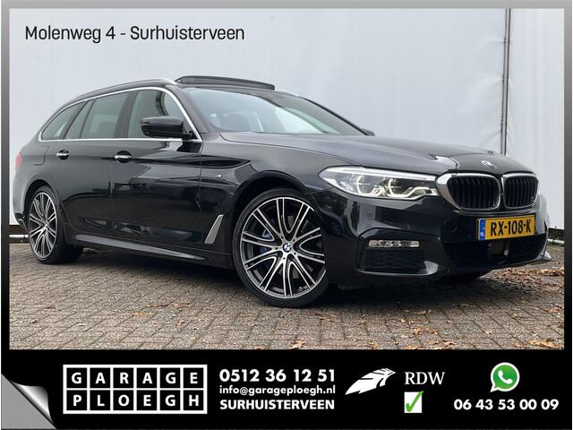 BMW 5-SERIE 530D M-sport 6-Cilinder Pano Trekhaak HUD 360cam Standkachel Sfeerverl NL-Auto VOL!