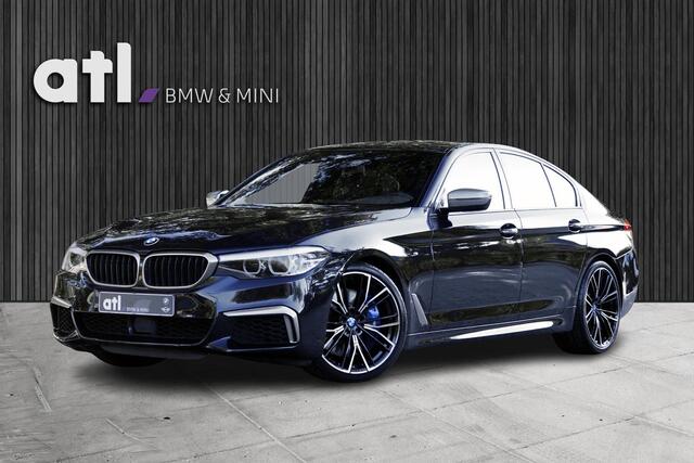 BMW 5-SERIE M550i xDrive Executive M-Sport | Merina leder | 20" | Driving Assistent Plus | Comfort stoel met geheugen | Real-Time Traffic information, Zonnerolgordijnen achter, Stoelverwarming voor en achter, etc.