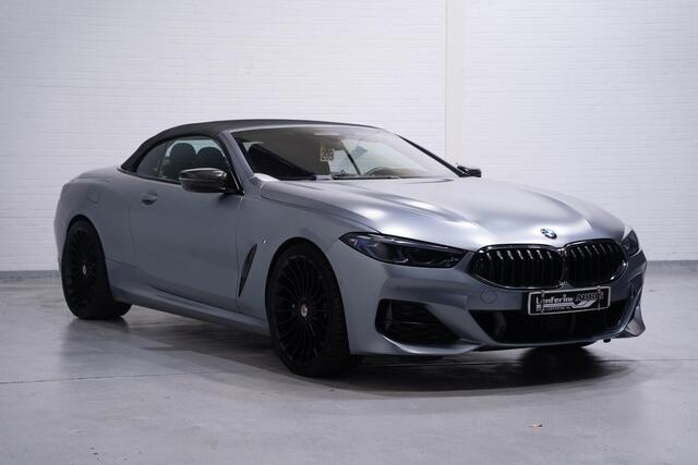 BMW 8-SERIE 840d xDrive High Executive HUD DAB Harman-Kardon Softclose driving-assist nachtzicht warmte-comfort pakket connected-service aircollar apple-carplay Frozen Bleustone met carbon inleg 21"LMV M-Pakket