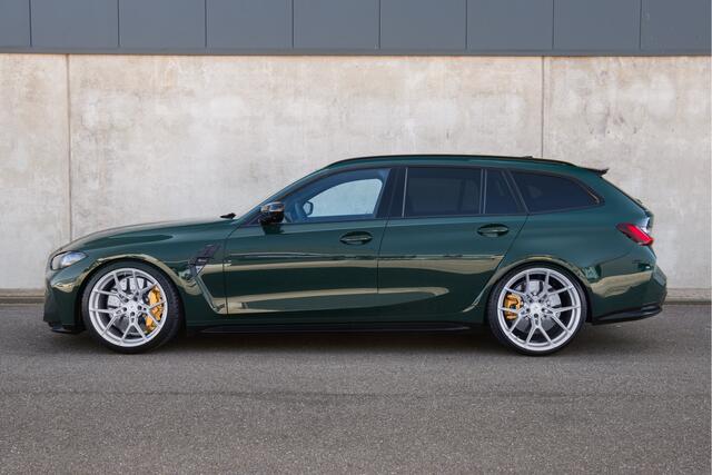 BMW M3 3-serie Touring xDrive Competition British Racing Green Custom Wheels 20/21 inch wheels + AST adjustable lowering