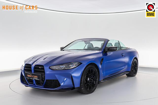 BMW M4 xDrive Competition Cabrio 510pk |dealer onderhouden|M-sport|M-sport stoelen|Laser LED|memory|360 camera|nekverwarming|sportuitlaat|HUD|blind spot|stoelventilatie + verwarming|