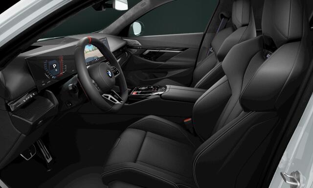BMW M5 Touring V8 M Hybrid, Ultimate Package, pano, tr.haak, 21", alcantara, ceramic, B&W, stl.ventilatie, memory, adap-LED, carbon, leder, keyless, privacy