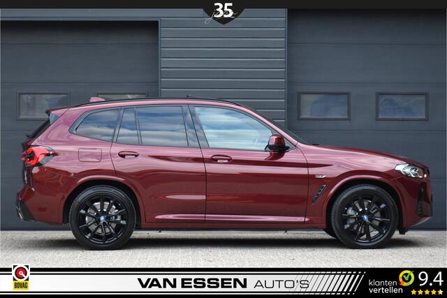 BMW X3 xDrive30e High Executive M-Sport Pano Head-Up Trekhaak Keyless *Aventurin Red Metallic* Uniek!