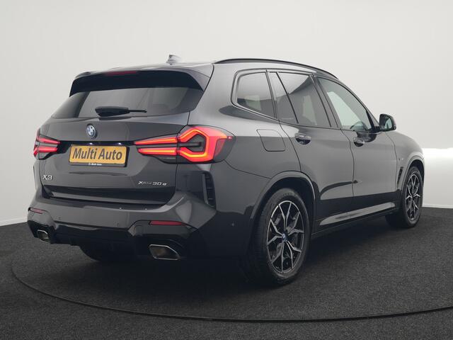 BMW X3 xDrive30e M Sport FACELIFT Plug In Hybrid 293pk Dealer O.H. PHEV | Laser LED | Panodak | Head Up | 360 Camera | Lederen Sportstoelen Memory & Verwarmd | Apple Carplay | Sfeerverlichting | Stuur Verwarmd | Keyless | Blis | Navigatie | Virtual | DAB |
