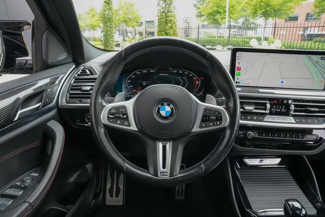 BMW X4 M40i xDrive 360pk High Executive |dealer onderhouden|M-sport|schuif/kantel dak|Harman&Kardon|Laser LED|memory|carbon interieur|trekhaak|shadow-line|Apple Carplay|21" lichtmetalen velgen|