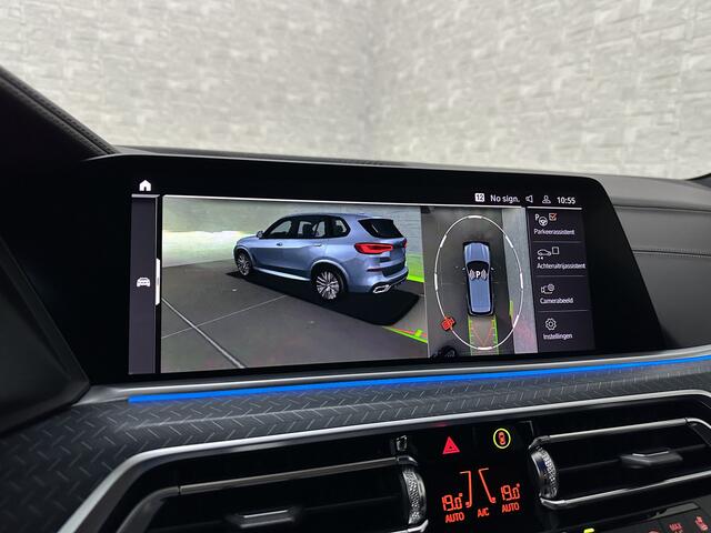 BMW X5 45e M-Stoelen | M-Performance | 360 Camera | ACC | Indiv. Leder | Harman-Kardon | Laser-LED | Keyless-Entry | Stoelventilatie | Head-Up | Memory | 21'' | Sfeerverlichting | Trekhaak | Luchtvering | Rij-Assistent Pro | Carplay | Black-Optic | Draadloos Lad