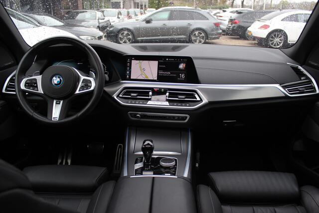 BMW X5 xDrive45e High Exe. M Sport / Trekhaak / Panoramadak / 360Camera / Head-up / Harman Kardon / 20'' / Laser LED / Dodehoek / ACC / Leder / Stoelventilatie / Stoelverwarming 4x / Stuurverwarming