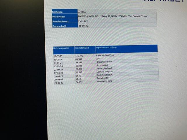 BMW i3 S 120Ah 42 kWh For The Oceans Edition - Navi, Camera, Cruise, Stoelverw.