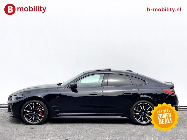 BMW i4 M50 544Pk High Executive 84 kWh Elektrisch verstelbare stoelen | Trekhaak 1600kg | Schuif/Kanteldak | Driving Assistant Professional | Harman Kardon Sound System | Head Up Display | Verwarmbaar stuurwiel | Interieurlijsten Carbon Fibre | Parking Assist.