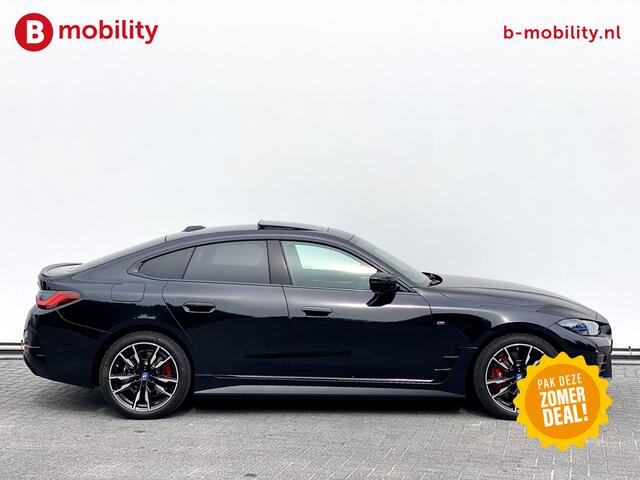 BMW i4 M50 544Pk High Executive 84 kWh Elektrisch verstelbare stoelen | Trekhaak 1600kg | Schuif/Kanteldak | Driving Assistant Professional | Harman Kardon Sound System | Head Up Display | Verwarmbaar stuurwiel | Interieurlijsten Carbon Fibre | Parking Assist.