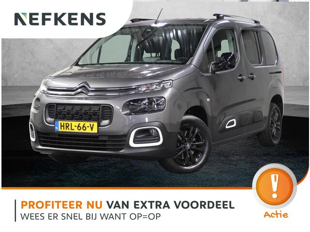 Citroen BERLINGO 1.2 130PK Shine | AUTOMAAT | AppleCarPlay/AndroidAuto | 5 Persoons! | Camera | Navigatie | Cruise Control | Climate Control | Dakreals | Parkeersensoren | Privacy Glass | Armsteunen |