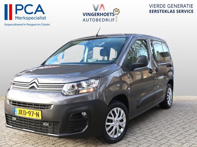 Citroen BERLINGO 110 Pk Benzine 5-Persoons *Origineel Navigatie * Cruise Control * Airco * Hoge Zit * DAB Radio * Tevens Apple Car Play / Android Auto voor Maps & Spotify * Vingerhoets; Vierde Generatie Eersteklas Service, al meer dan 100 jaar........