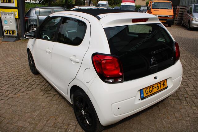 Citroen C1 Airscape Shine Airco, CC, Carplay, NAVI, Elektr. schuif/kantel dak, Parkeersens. A, Leder, 15" LMV