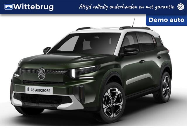 Citroen C3 Ë-C3 Aircross Max 113pk 44 kWh | Comfortstoelen | 17 inch lichtmetalen velgen | Dakspoiler | Achteruitrijcamera |