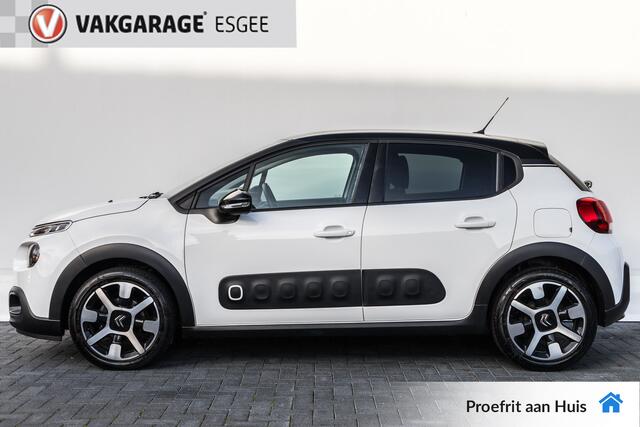 Citroen C3 1.2 PureTech S&S Shine RIJKLAAR INCL:GARANTIE | Trekhaak | Two Tone-kleur zwart dak | Clima | 16'' LMV | Camera | Navi |